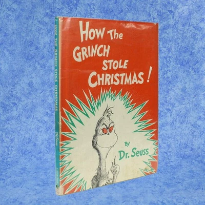 1957 How The Grinch Stole Christmas w/DUST JACKET 1st Edition DR. SEUSS Foto 1 de 4