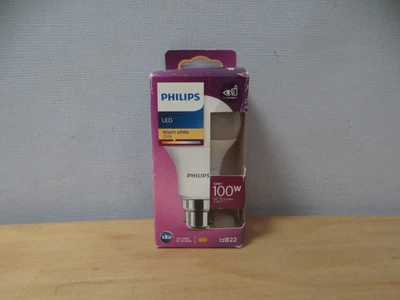 2 X Philips LED GLS 8W (60W Equiv) B22 (BC), Standard Lightbulb - Image 1 of 4