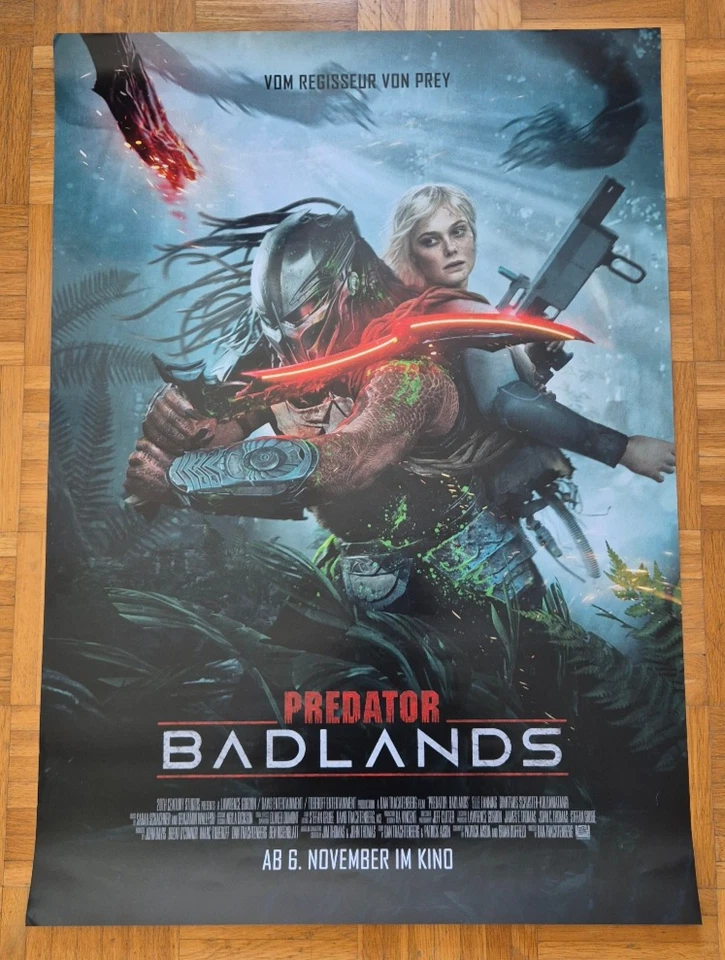 Predator Badlands 2025 Filmposter Kinoplakat A1 gerollt - Bild 1 von 1