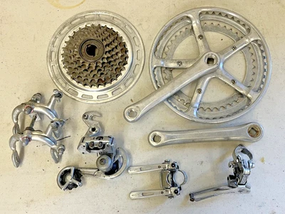 Suntour Groupset Crank Freewheel Stem Shifter Caliper Brakes Front / Rear Derail - Image 1 of 4