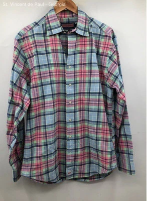 Mens Vineyard Vines Blue Murray Shirt Long Sleeve Dress Shirt Preppy Size Medium - Image 1 of 4