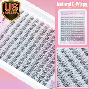Wispy Lash Clusters Kit Natural Lash Extension Kit 9-12MM Cluster Eyelash Ext... - Picture 1 of 8