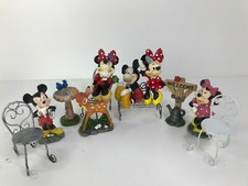 Disney Minnie & Mickey 4" Figurines and Furniture Set of (11)