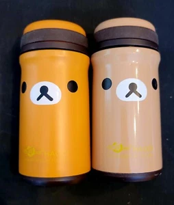Two (2) HAODI Rilakkuma Small Stainless Steel Insulated Thermoses 8 Oz - Picture 1 of 7