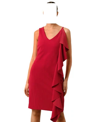 Alba Moda Cocktail Kleid rot mit Volants Gr. 40 Gr. 42, Gr. 44 0922835152 - Bild 1 von 4
