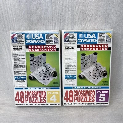 USA Today Crosswords Puzzles Companion Refills Volume 4 & 5, 48 Puzzles Each NEW - Image 1 of 4