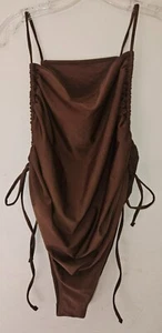 Badeanzug Damen 3x braun Einteiler High Hip - Bild 1 von 4