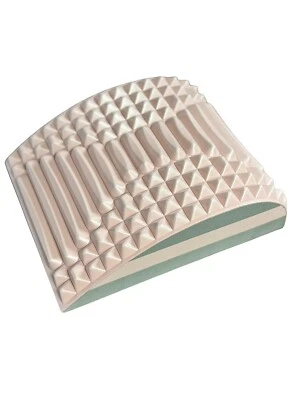 Pink Back And Neck Stretcher Refresh Sciatica Pain Relief Pillow Sitting Posture - Image 1 of 4