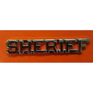 Juego de pasadores de cuello de letras recortadas en oro con insignia rango del Sheriff P2206G nuevo - Imagen 1 de 3
