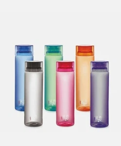 Cello H2O Unbreakable Plastic Bottle Set, 1 Litre, Set of 6, Got Some scratches  - Picture 1 of 4