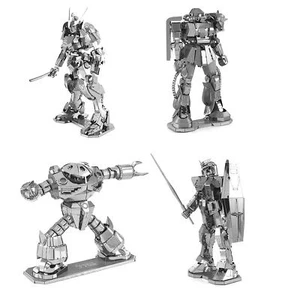 Set of 4 Fascinations ICONX GUNDAM Barbatos Z'GOK RX-78-2 ZAKU II 3D Model Kits - Picture 1 of 5