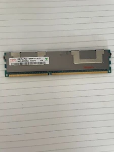 Hynix 1 x 8gb HMT31GR7BFR4A-H9 DDR3-1333 RDIMM PC3L-10600R server RAM - Picture 1 of 2