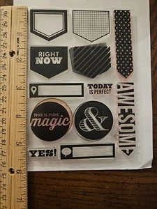 Kelly Purkey Right Now Acrylic Stamp Plus 2 Matching Dies - Picture 1 of 5