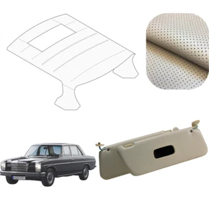 Perforated Roof & Visors Set Mercedes W115 Sedan Sunroof – Cream Interior Match - Bild 1 von 4