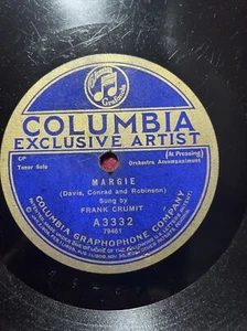 FRANK CRUMIT.I'M A LONESOME LITTLE RAIN DROP/MARGIE. 78. COLUMBIA A3332 - Picture 1 of 4