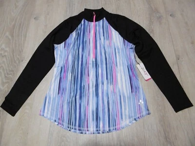 Pullover de golf JoFit para mujer talla pequeña Galaxy multicolor simulado cuarto cremallera Foto 1 de 4