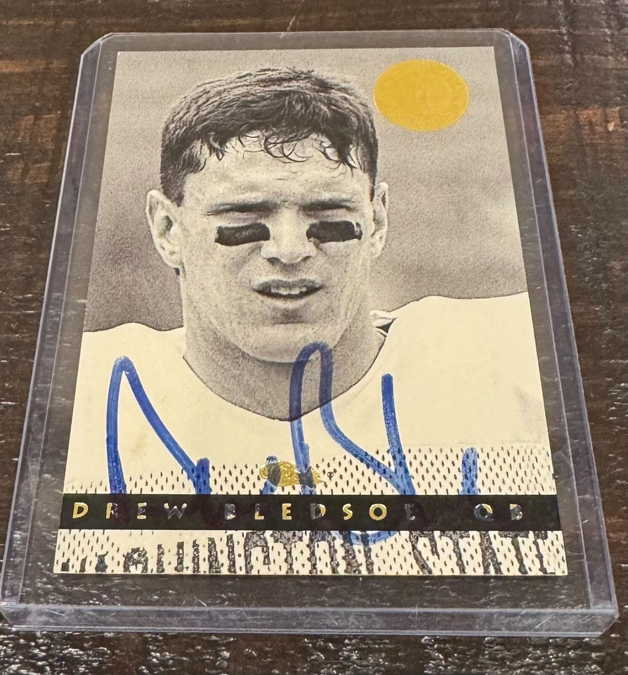 1993 Classic Images - Drew Bledsoe #129 (RC) AUTOGRAPHED - Image 1 of 1