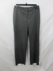 Jones New York Pants Womens 4 Gray Dress Straight Leg Zip Hook Eye Polyester - Picture 1 of 10