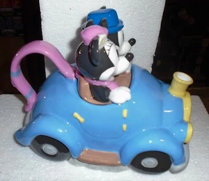 DISNEY MICKEY & MINNIE BLUE ROADSTER TEAPOT - Picture 1 of 8