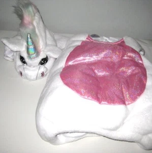 Spirit Baby Unicorn Costume White & Pink Plush With Wings Infants 12-18 Months - Picture 1 of 5
