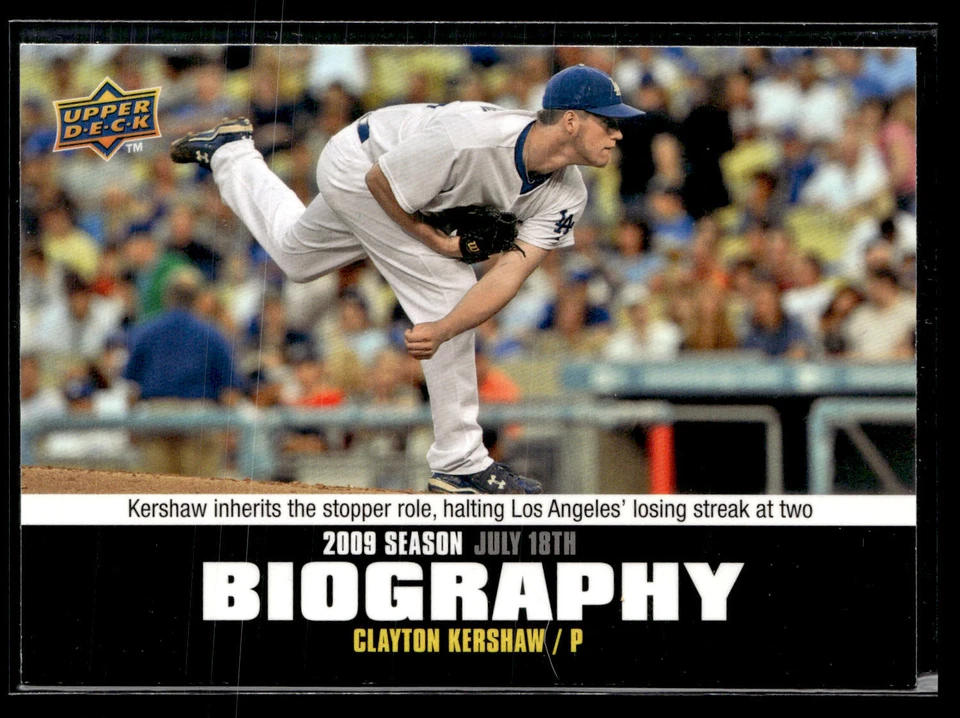 2010 Upper Deck Clayton Kershaw SB-121 Los Angeles Dodgers - Image 1 of 2
