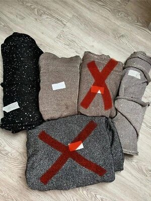 Strickstoff Gestricktes Stoff Feinstrick Glitzer, ca. 16m2 - Bild 1 von 4