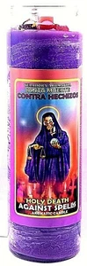 CANDLE COCKTAIL AROMATIC HOLY DEATH AGAINST SPELLS- SANTA MUERTE CONTRA HECHIZOS - Picture 1 of 1