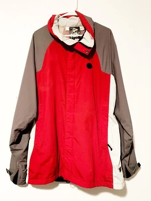 47167-a Chaqueta de Snowboard Mezcla Especial Esquí 10K Rojo/Gris Nylon Talla XL Para Hombres Foto 1 de 4