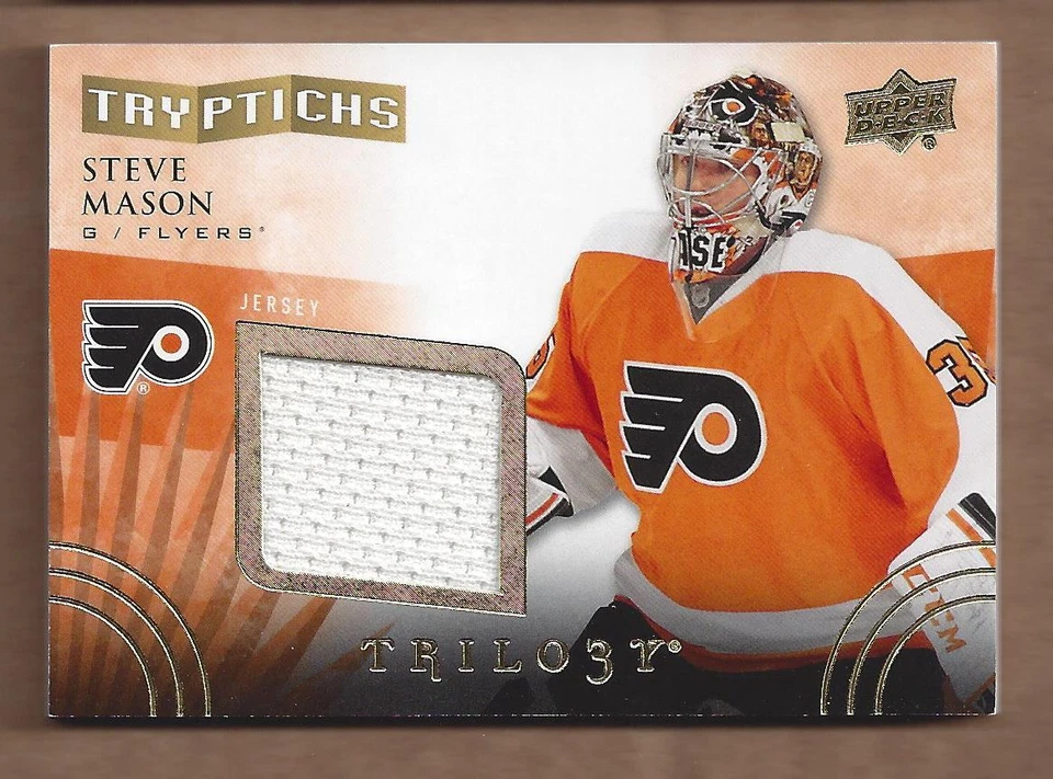 2014-15 Upper Deck Trilogy Tryptichs #TFLY3 Steve Mason Jersey /400 - NM-MT - Image 1 of 1