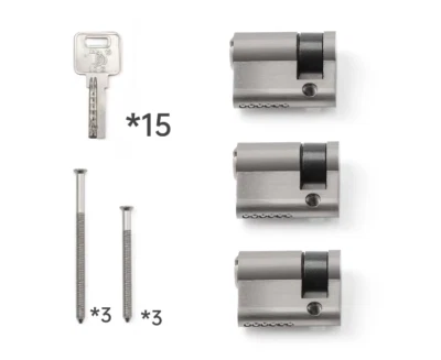 IGZ Zylinderschloss Profilzylinder gleichschließend 3x 40 mm Garagentor NEU