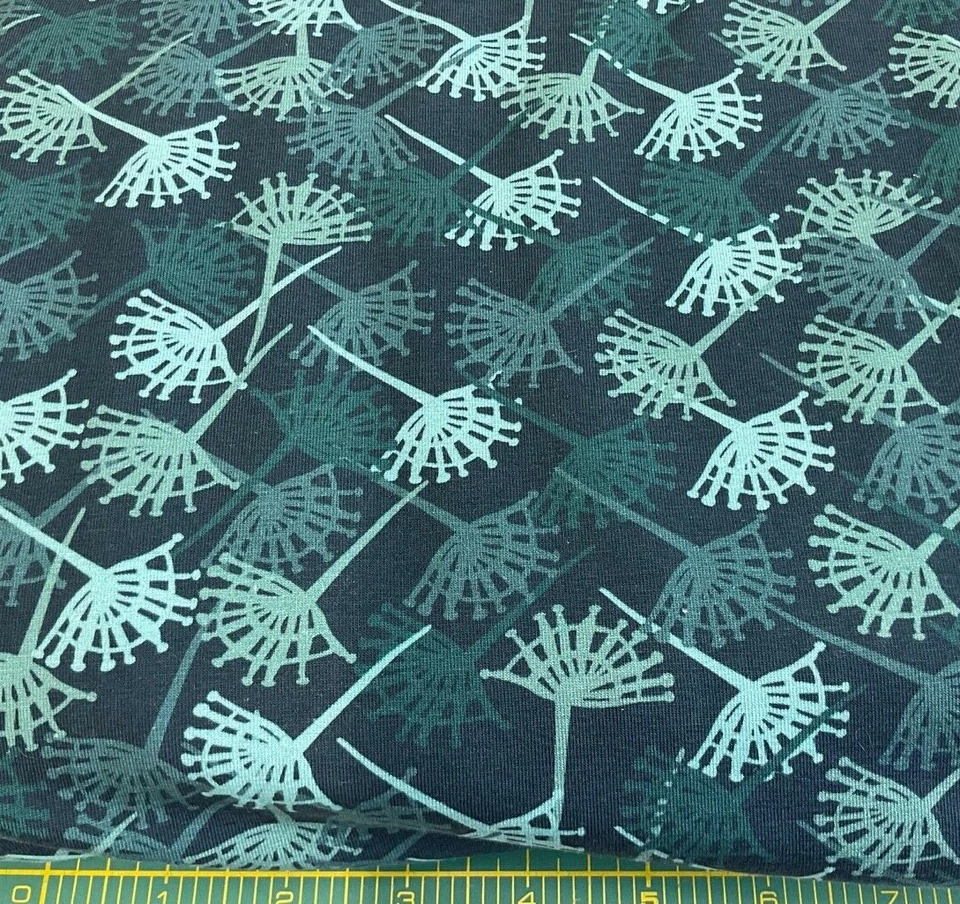 JERSEY AVALANA ACOLCHADO EN BLANCO #BQ-19-239 - VERDE AZULADO POR TELAS DE TELA -60"W--POR LA YD Foto 1 de 1