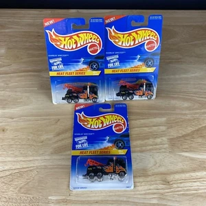 New - 1996 Hot Wheels - Heat Fleet Series - Sizzling Service #4 Lot Of 3 - Picture 1 of 9