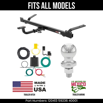 Сцепное устройство для прицепа 85-90 Buick LeSabre 4-контактный провод 178 дюймов шар подходит для всех Curt 3,5 К - Изображение 1 из 4