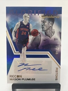 2020-21 Panini Recon Glorified Signatures Blue /49 Mason Plumlee #GS-MPL Auto - Bild 1 von 2