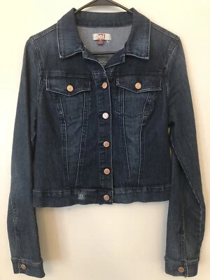L.E.I Women's Cropped Blue Jean Jacket Juniors Size M - Image 1 of 4