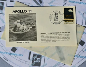 Letter July 24 1969 Stamp 6 CENT USA Apollo 11 Return To Earth Ocean - Picture 1 of 11