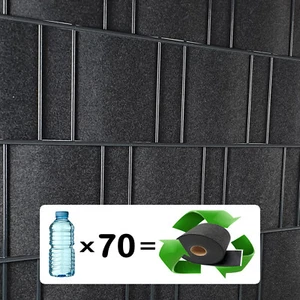 Uni + Design Vlies Sichtschutzstreifen Rolle für Doppelstab Matten Zaun PVC frei - Bild 1 von 13