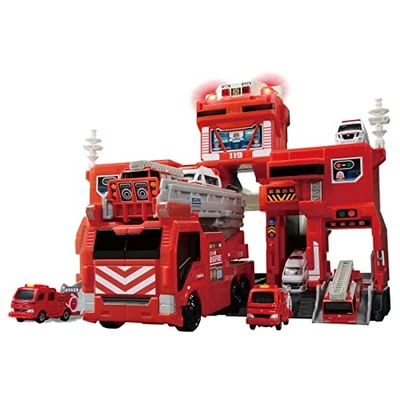 TAKARA TOMY "Tomica Transforming Dispatch! Big Fire & Command Station" Miniature - Image 1 of 4
