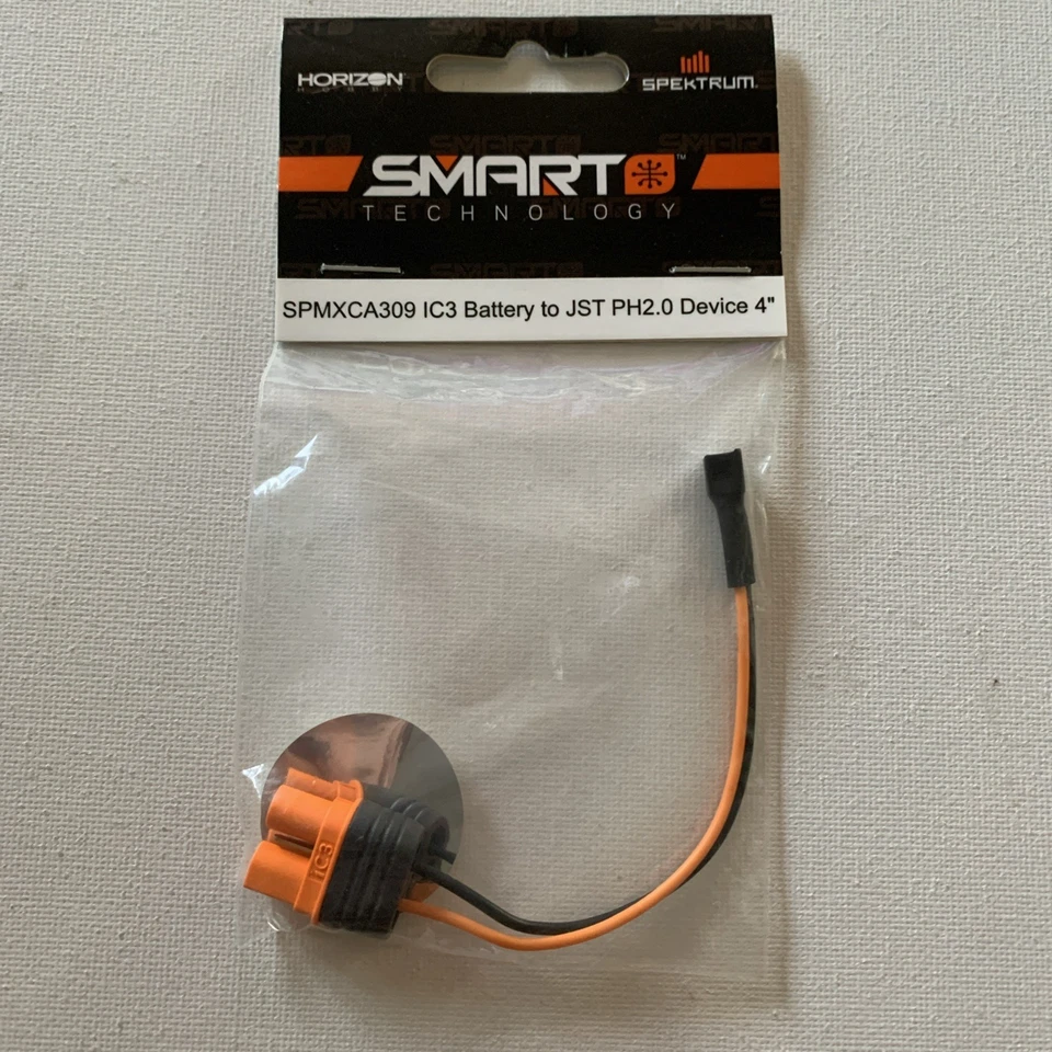Spektrum IC3 Battery To JST PH2.0 Device 4” SPMXCA309 NEW - Image 1 of 3