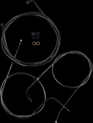 Kit de controles de manillar LA 18-20 pulgadas Midnight Std Heritage Softail Classic 96-06 Foto 1 de 3