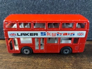 MATCHBOX LESNEY RED LONDON BUS LAKER SKYTRAIN 1981 Loose - Picture 1 of 10