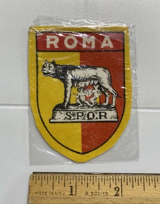 Roma Rome Capitoline Wolf Romulus Remus Italy Printed Fabric Patch Badge - Image 1 of 3