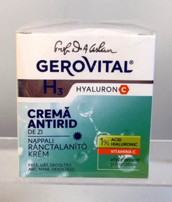 Creme Noturno Antirrugas Gerovital H3 Hyaluron C 50 ml - Imagem 1 de 2