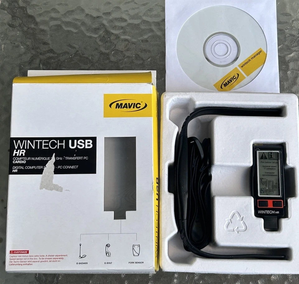 New! MAVIC WINTECH USB HR Bike Cycling DIGITAL COMPUTER - Image 1 of 4