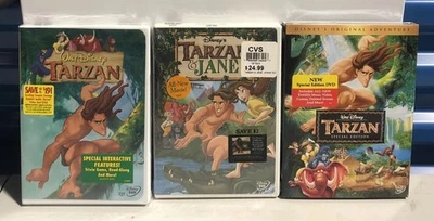 Lot Of 3 Tarzan DVDs Tarzan & Jane Tarzan Special Edition NEW Sealed - Image 1 of 4