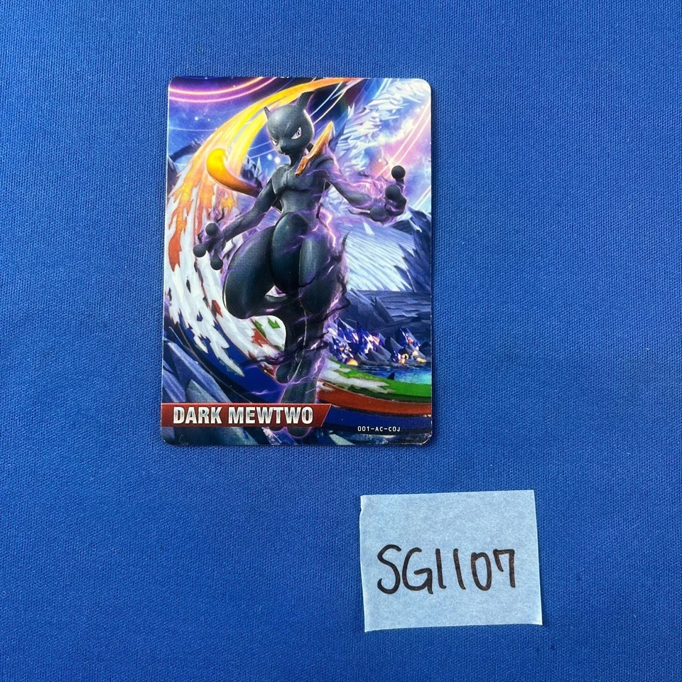 ◇SG1107 SHADOW MEWTWO DARK MEWTWO Pokemon Pokken TOURNAMENT Japanese Amiibo Card - Image 1 of 4