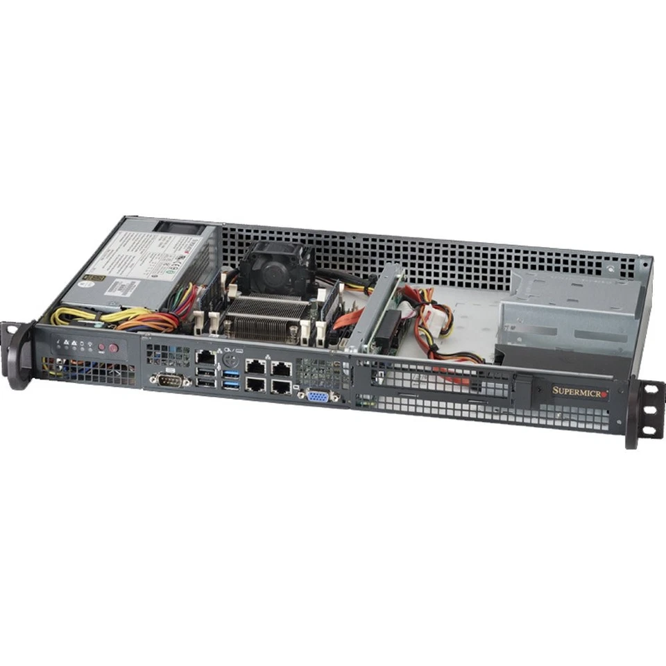 Supermicro Superchassis 505-203b [black] - Rack-mountable - Black - 1u - 1 X Bay - Image 1 of 1