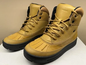 Nike ACG  Woodside 2 Boys Sz 4.5Y Wheat Waterproof Hiking Boots 524872-703 - Picture 1 of 11