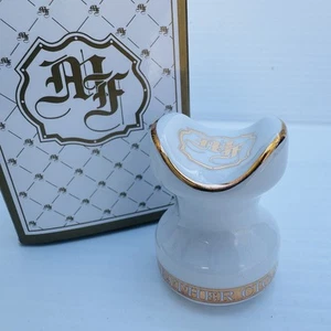 My Father Cigar Stand Holder White & Gold Ceramic Fits Any Size Cigar New - Picture 1 of 10