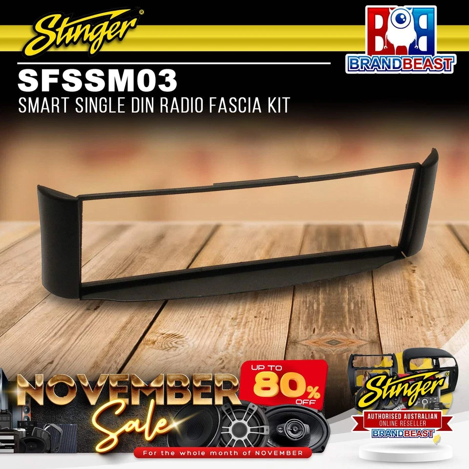 Stinger SFSSM03 Smart Single DIN Radio Fascia Kit - image 1 of 1